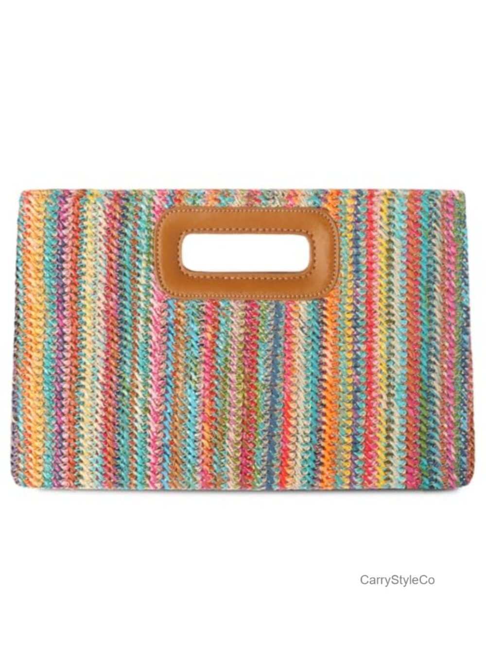 Natural Straw Woven Clutch with Detachable Gold Chain Crossbody Summer Beach Bag